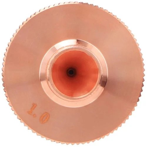 1.0mm Single Layer Laser Nozzle for Fiber Laser Cutting Machine Brass Round Cutting Nozzle